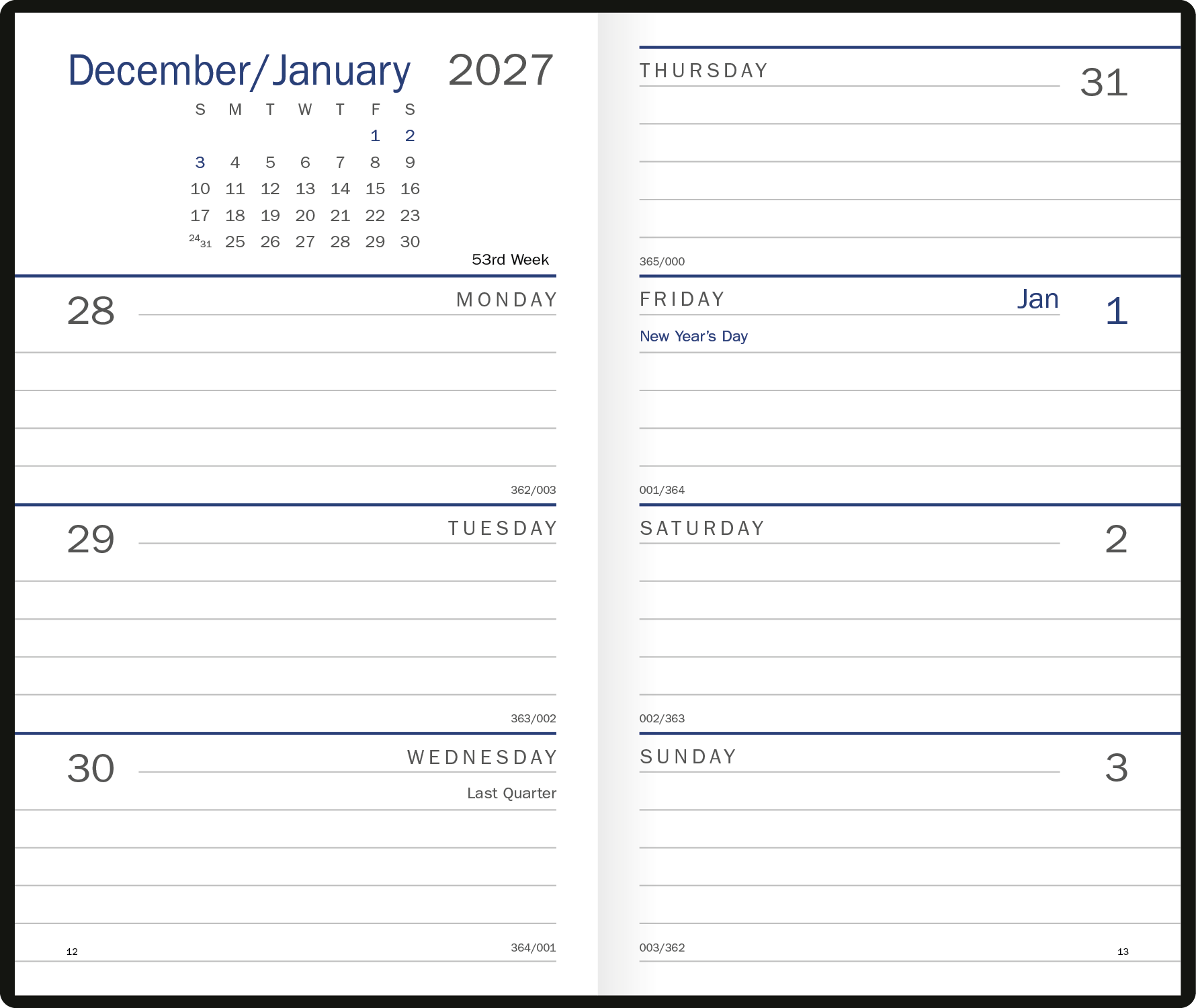 Triumph® Calendars Standard Weekly Pocket Planner 20