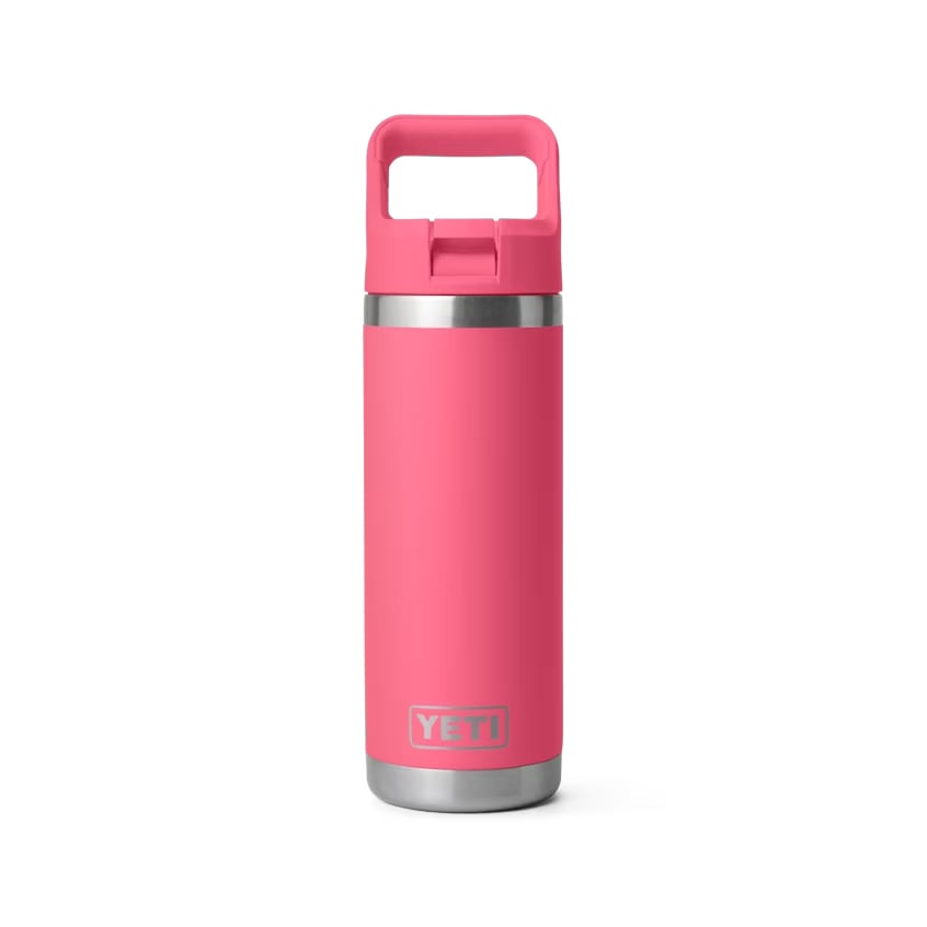 YETI Rambler 18 OZ Bottle w/ Color Matched Straw - Laser Engraved 12