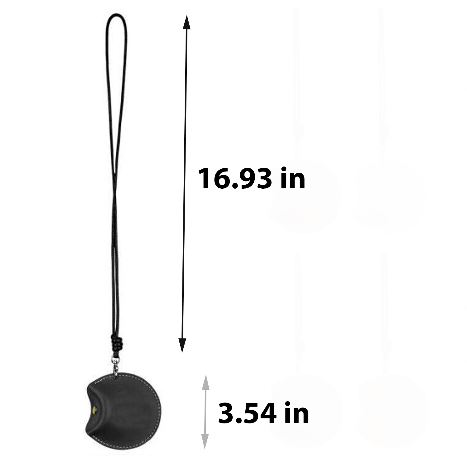 PU Leather Earphone Carrying Case w/ Lanyard 13