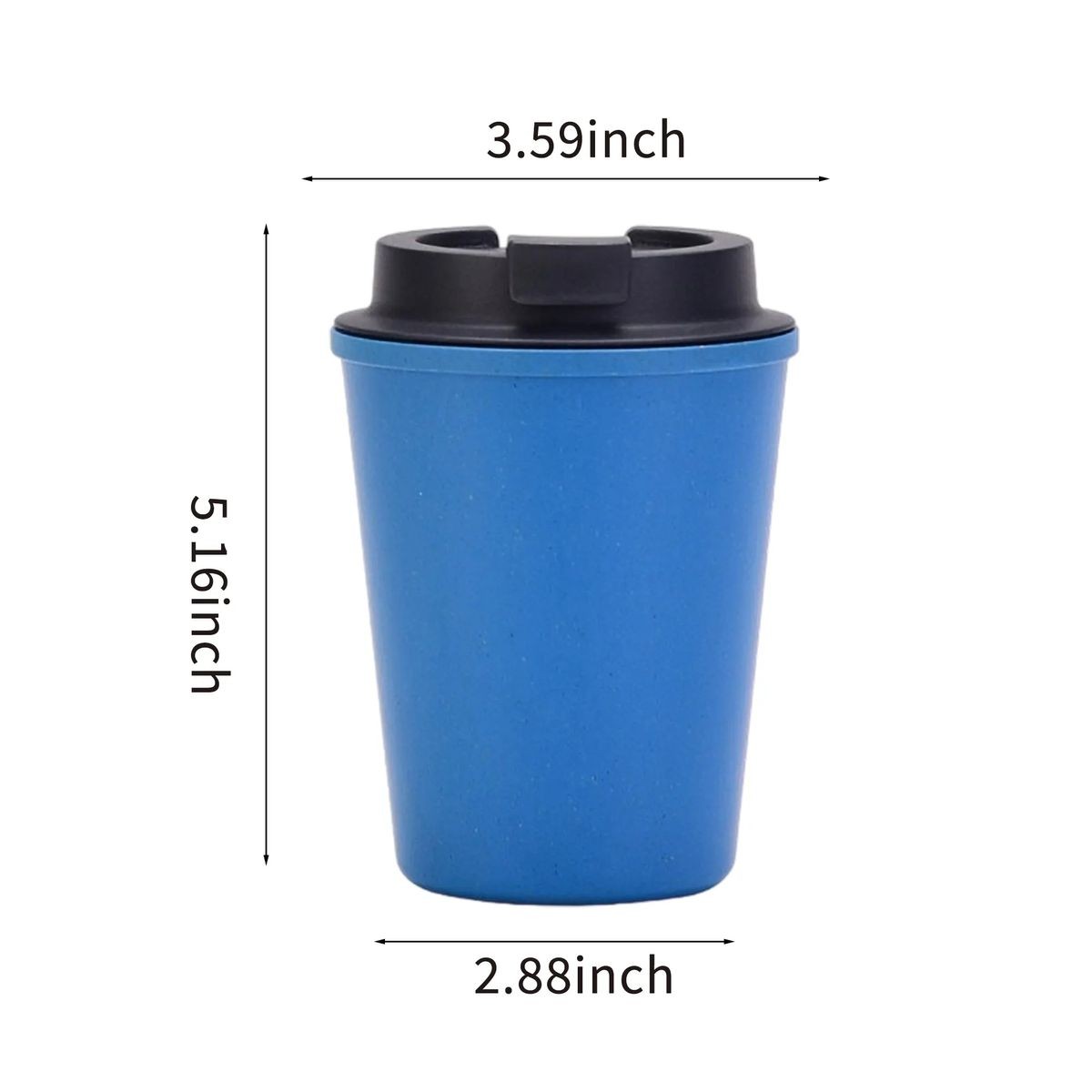 12 oz Insulated Coffee Cup with Double-Walled Design and Silicone Sealing Ring 6