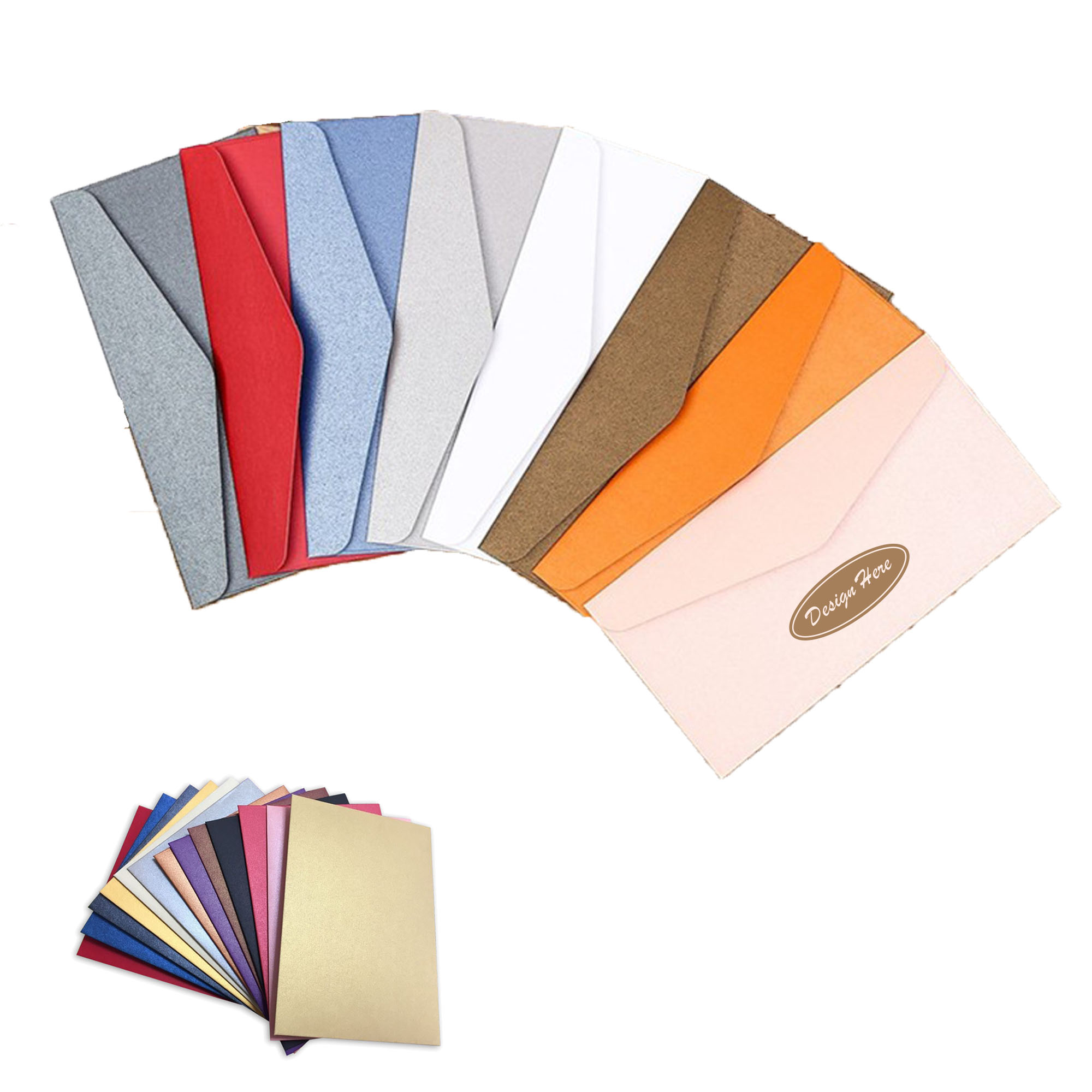 Elegant Pearlescent Office Envelope with Smooth Finish 3