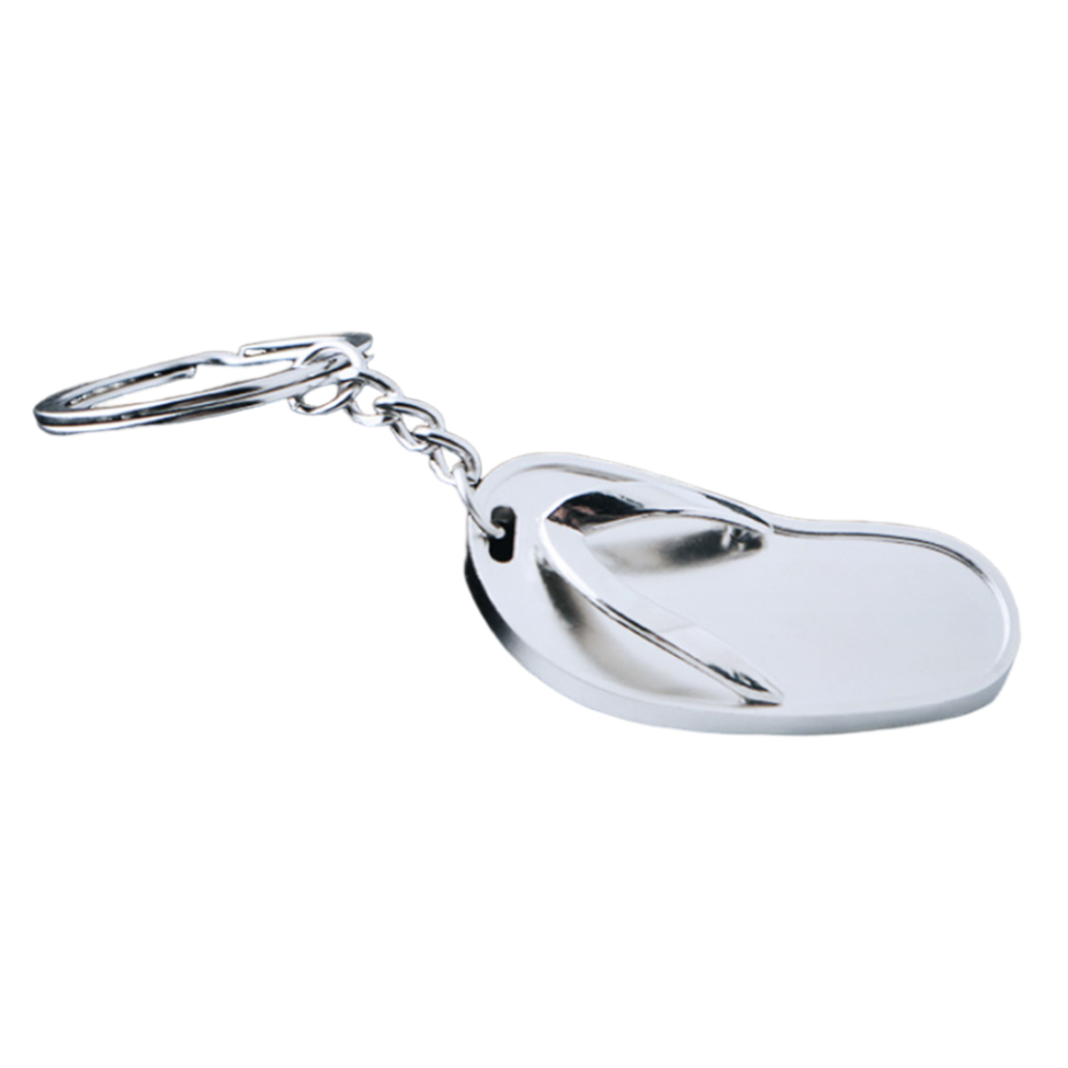 Slipper Shaped Metal Keychain 1