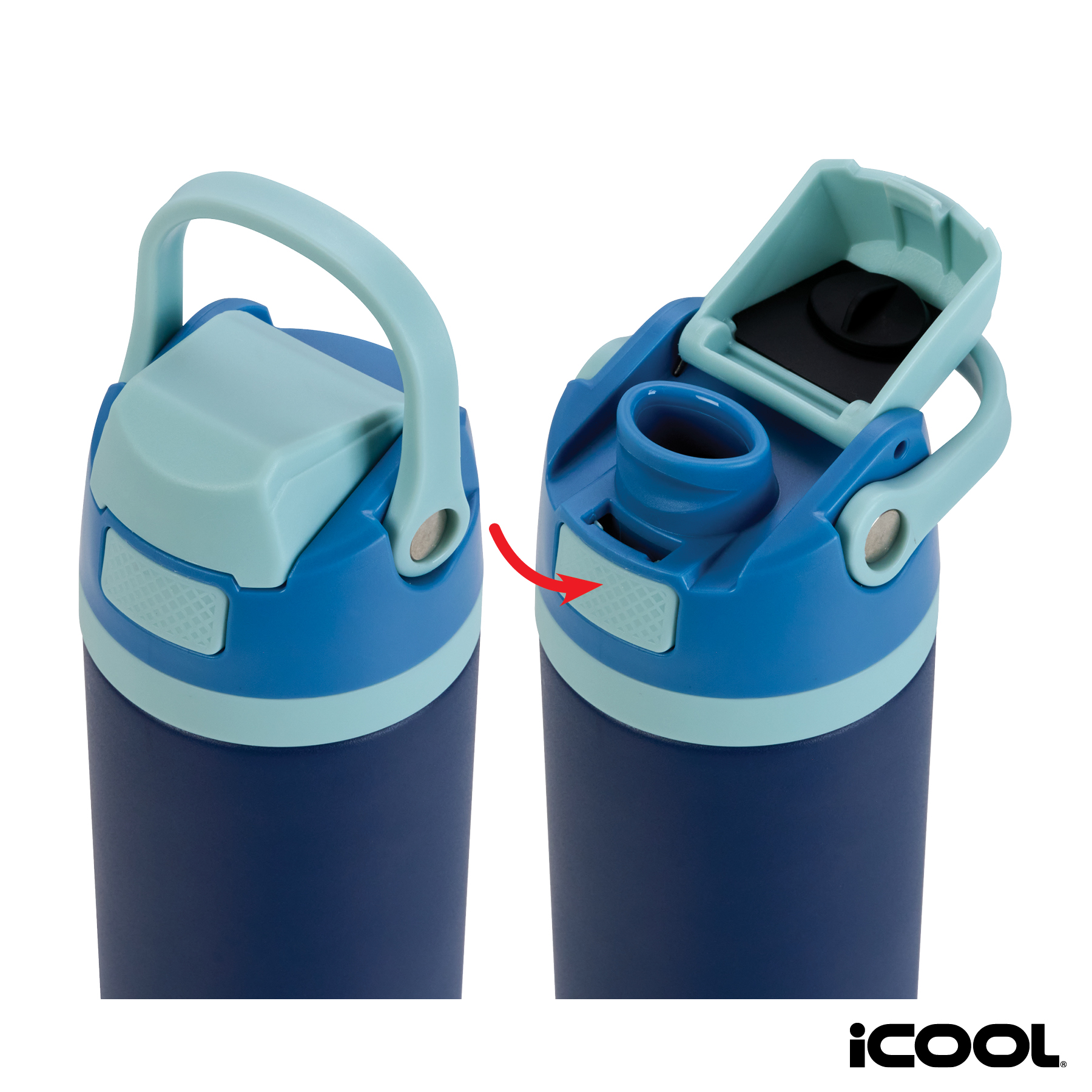 iCOOL® Manitou 24 oz. Double Wall, Recycled Stainless Steel Water Bottle 38