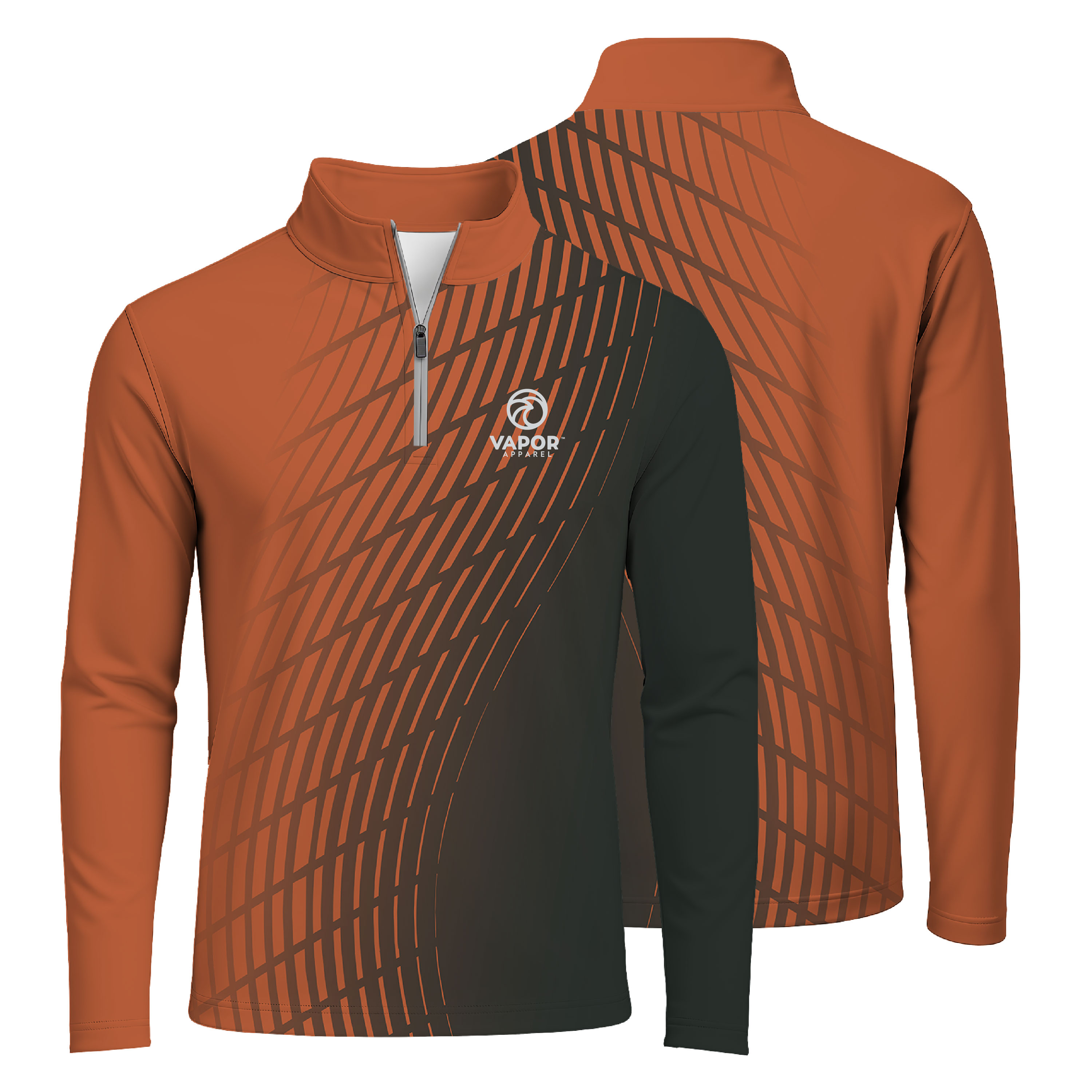 Vapor Apparel Full Sublimation Men's Midweight Quarter-Zip 2