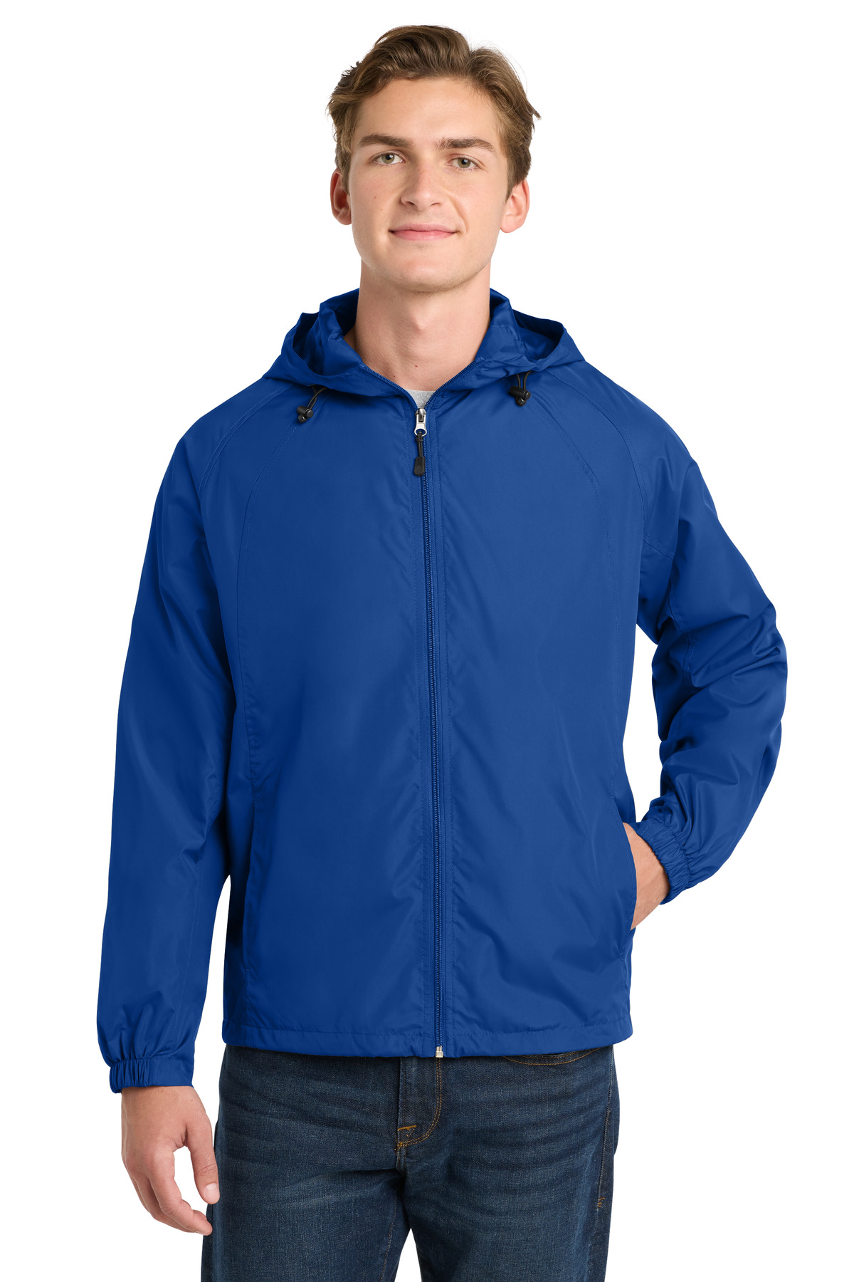 Sport-Tek Hooded Raglan Jacket. JST73 39