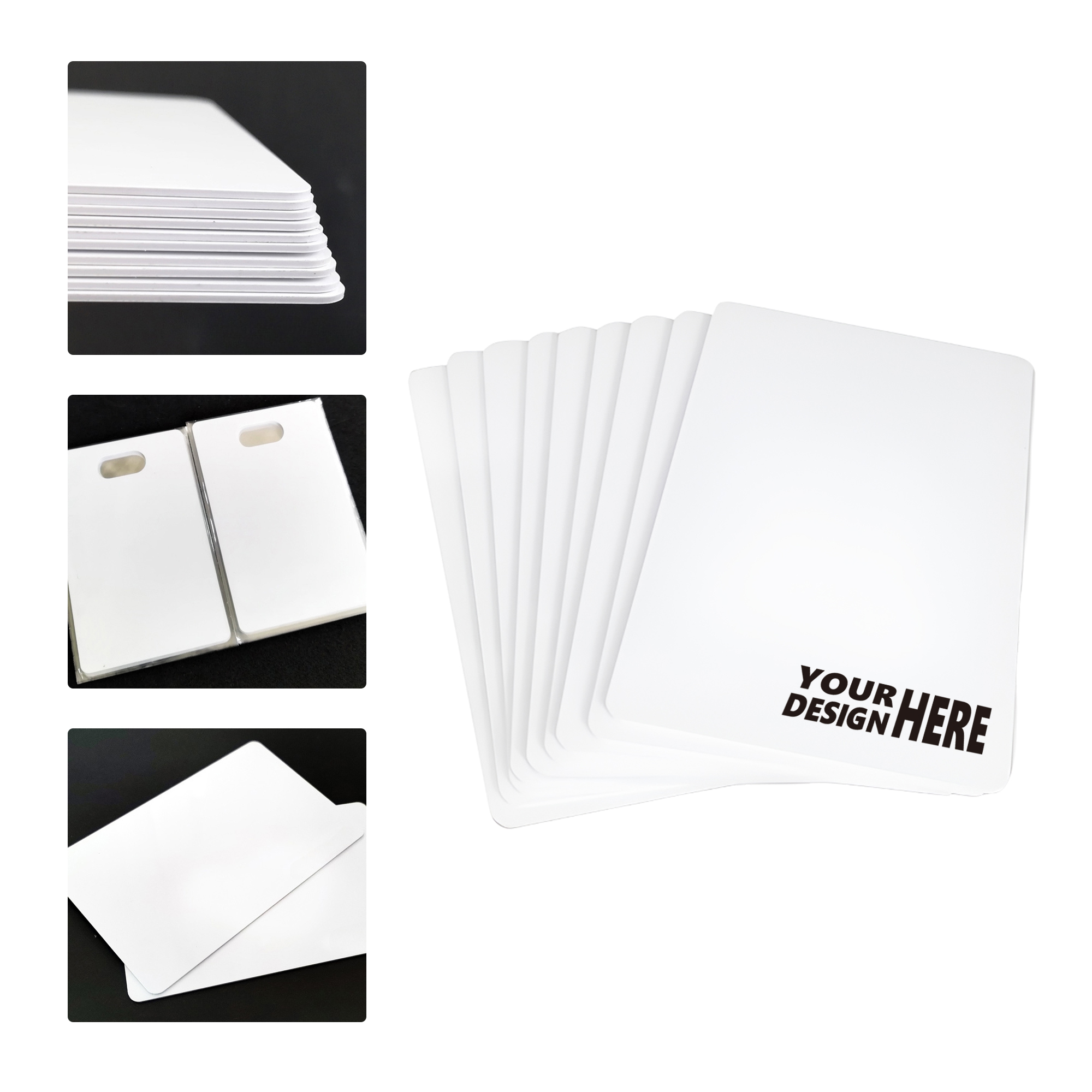 MOQ 50 Custom Fudan IC White Card 2