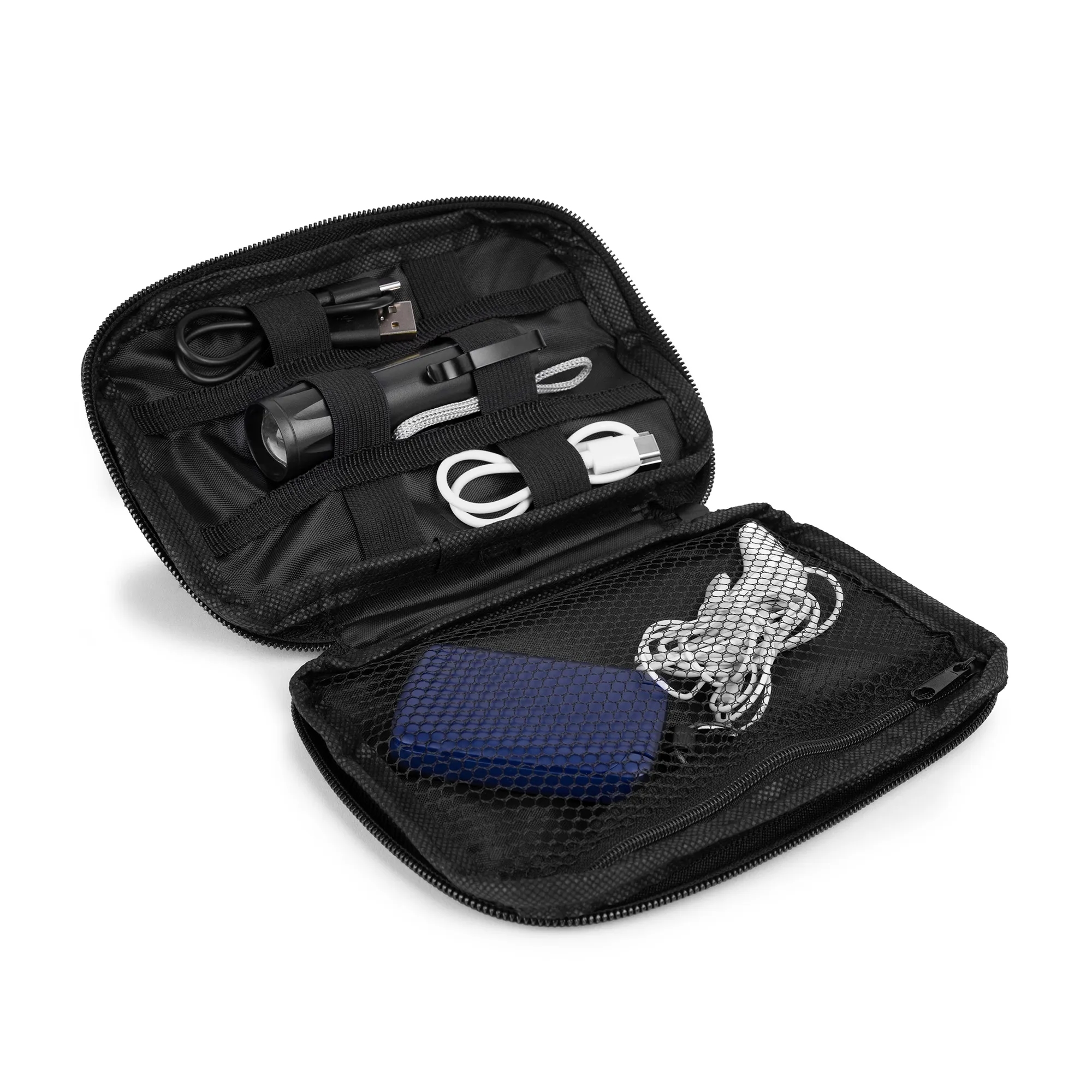 rPET Zippered Tool and Electronic Accessory Pouch 3