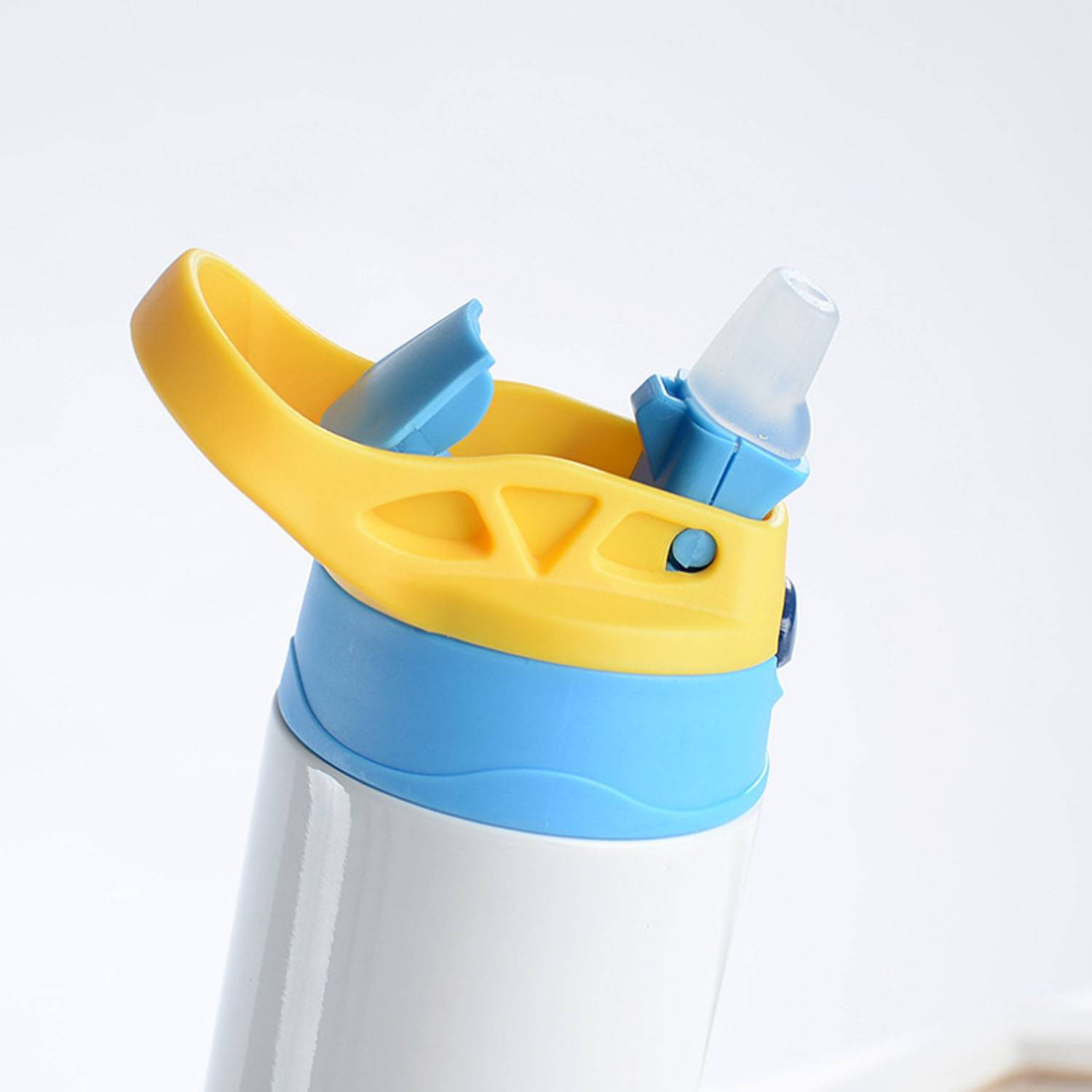 12oz Insulated Stainless Steel Bottle Straw Lid Handle 6