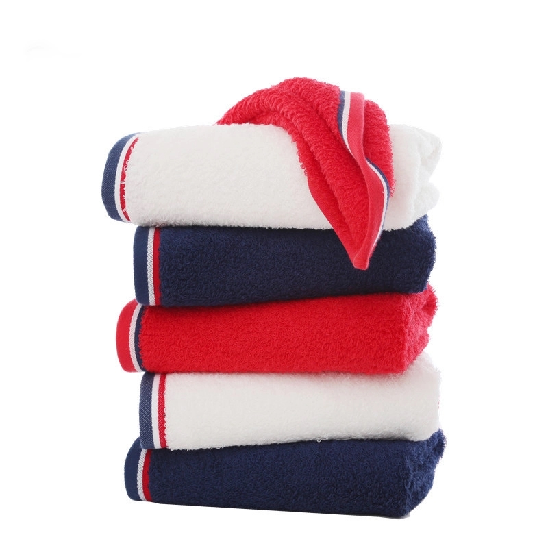 Custom Gift 100% Cotton Soft Striped Hand & Face Towel 1