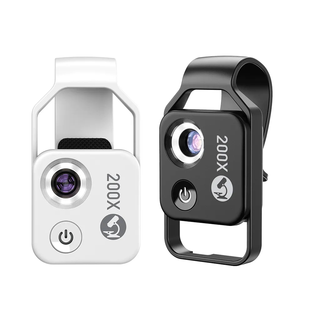 200X Phone Mini Pocket Microscope With LED Light 4
