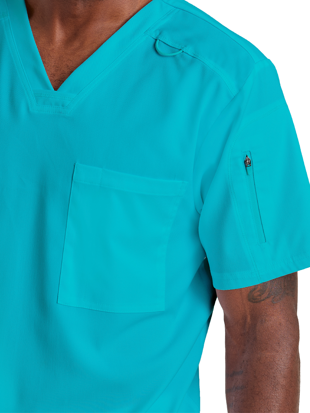 Grey's Anatomy Spandex Stretch - Men's Two-Pocket V-Neck Murphy Scrub Top 22