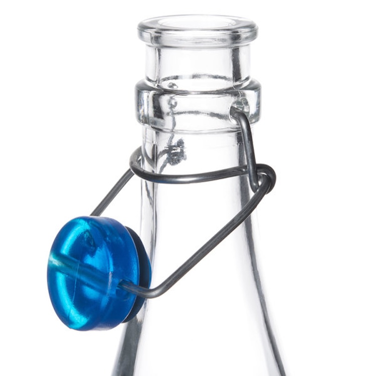 34 oz Libbey Clear Bottle w/ Flip-Top Wire Lid 3