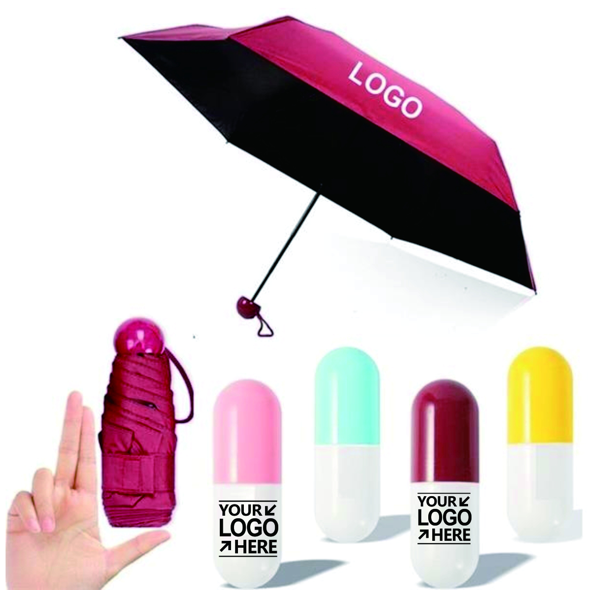 Capsule Folding Umbrella