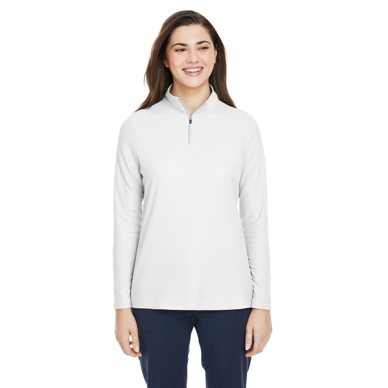 CORE365 Ladies' Fusion ChromaSoft™ Pique Quarter-Zip 23