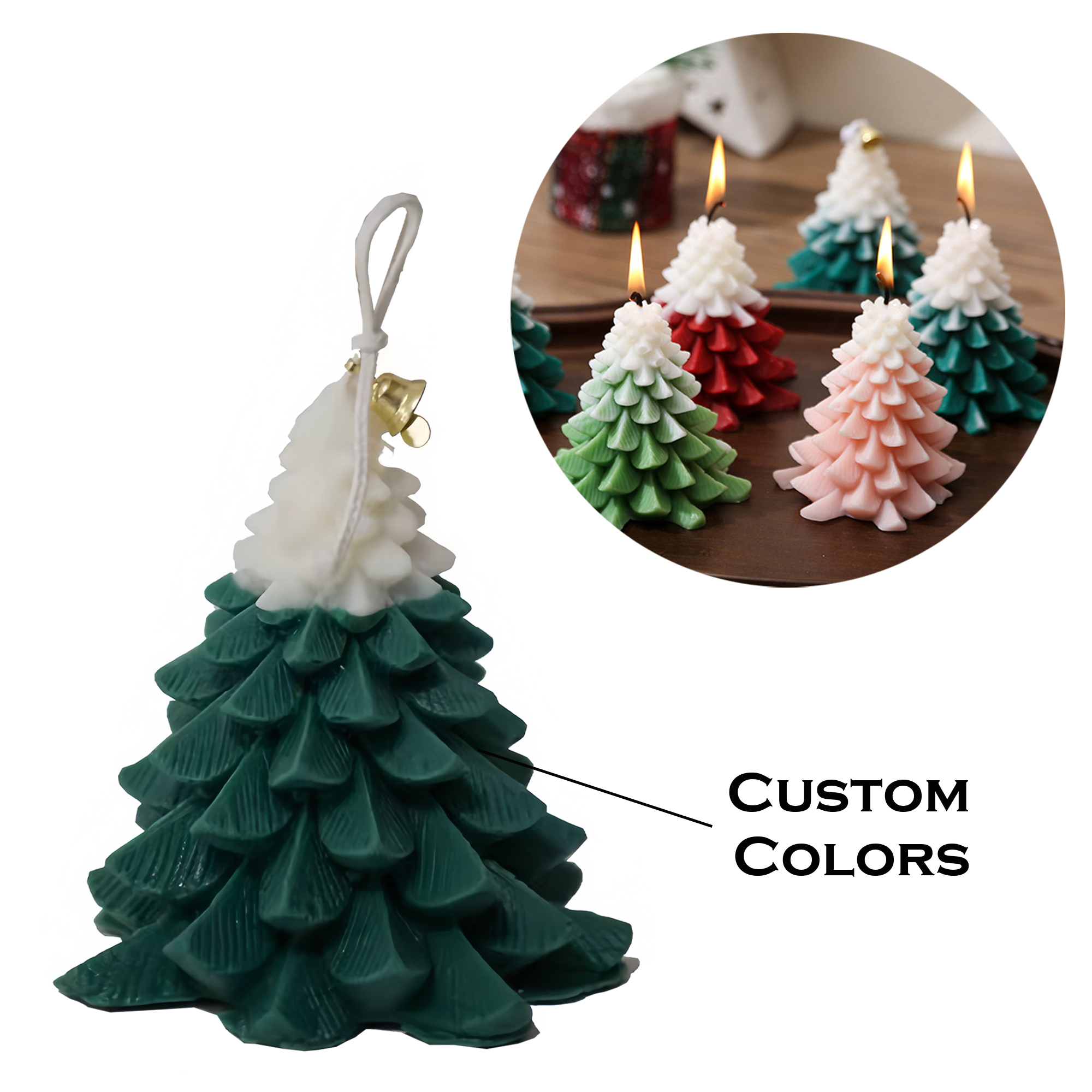 Custom Christmas Tree Scented Candle 2