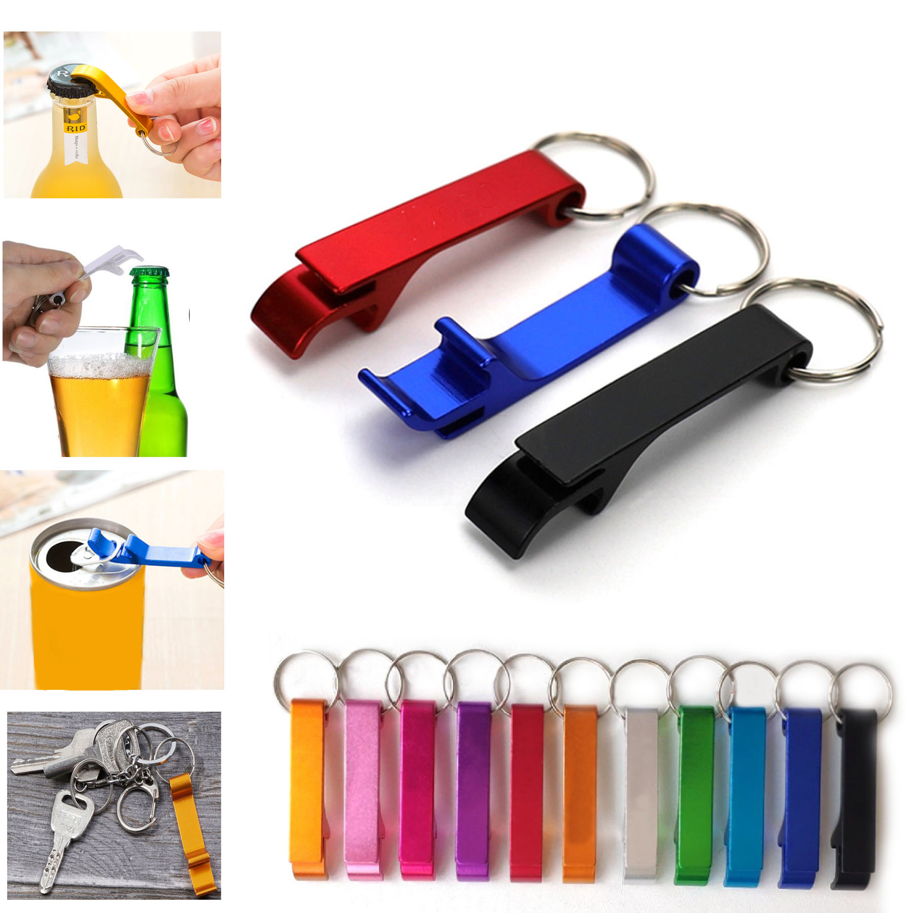 Aluminium Alloy Key Chain Openers for Beverage Can, Soda andBeer Bottle 2