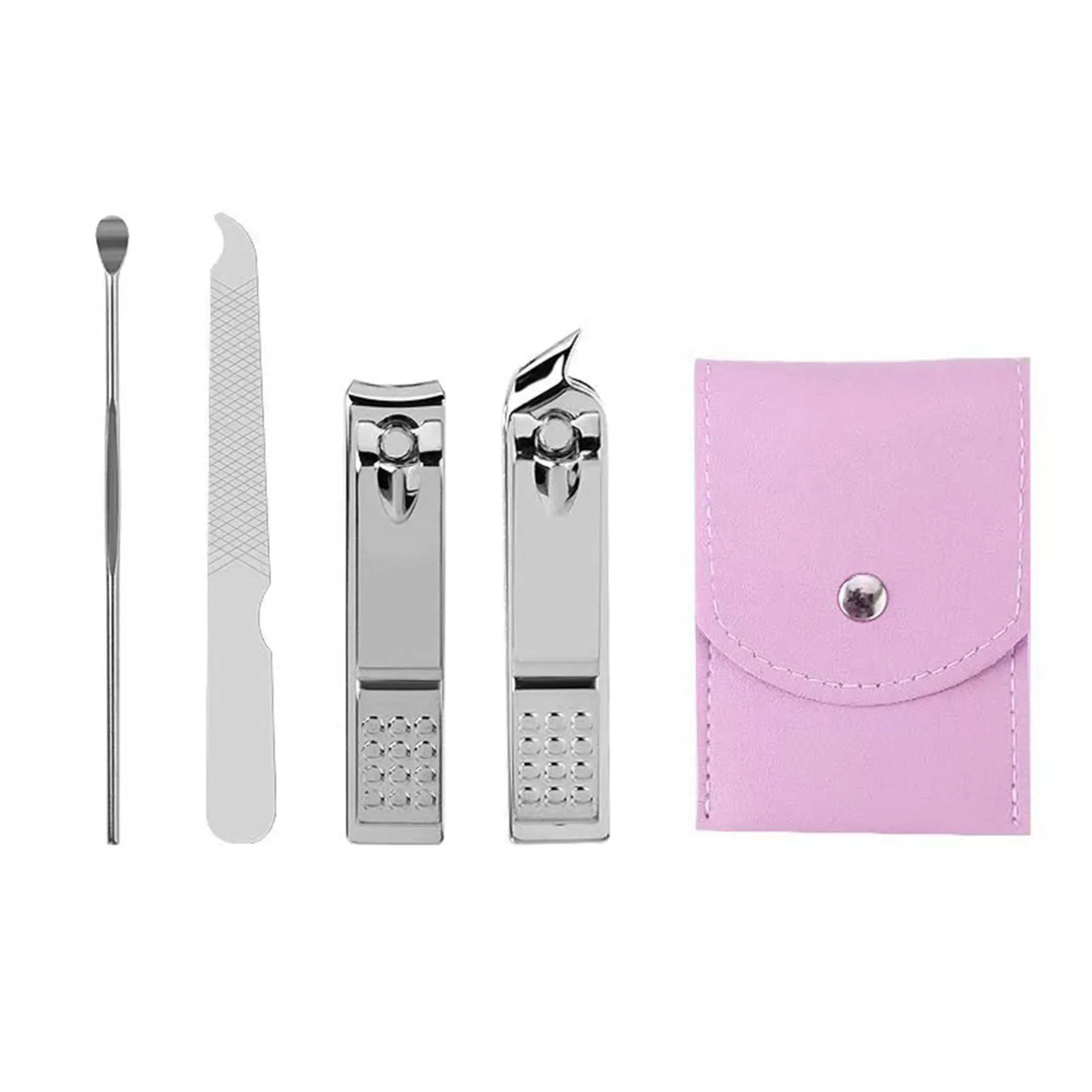 4 pcs Nail Clipper Set W/ Folding Bag 7