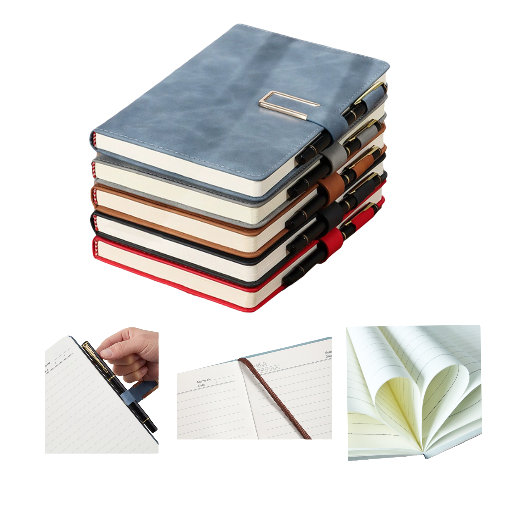 Fashion A5 Notebook with Magnetic Closure MOQ100 1