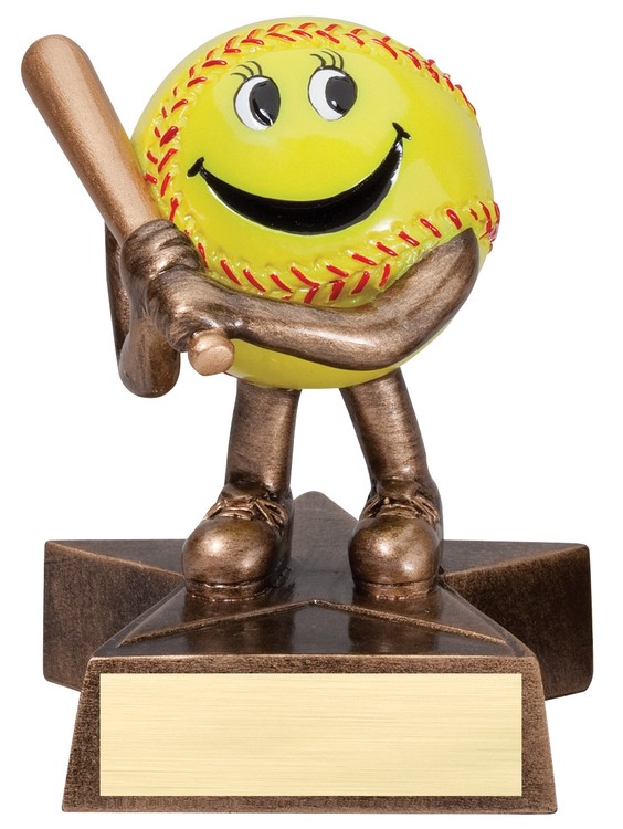 Softball Lil' Buddy Resin Award 1