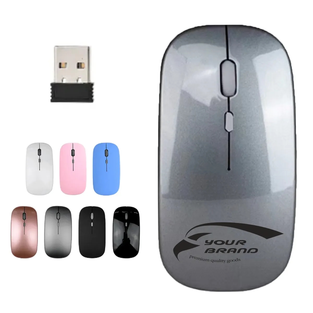 Ultra-thin Mini USB 2.4G Wireless Optical Mouse 3 DPI Modes 1