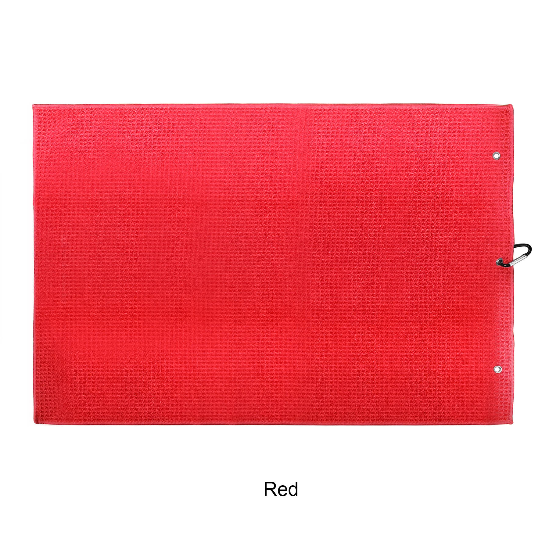 Microfiber Waffle Two-fold Golf Towel w/ Carabiners Clip 16" x 24" 13