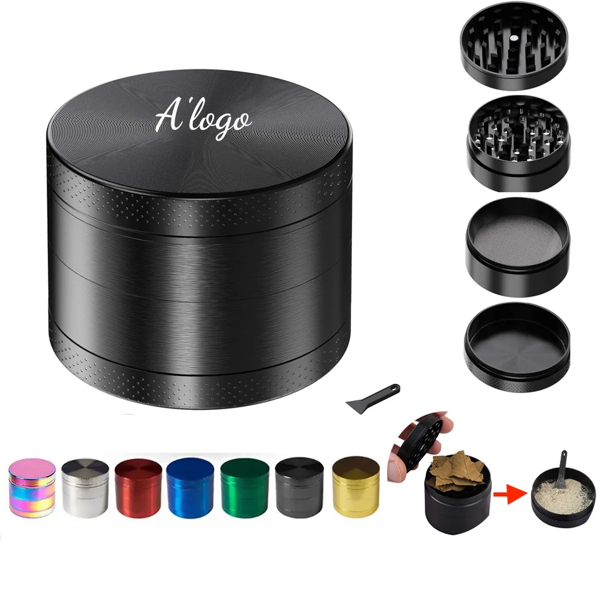 Mini Metal Tobacco Grinder 1