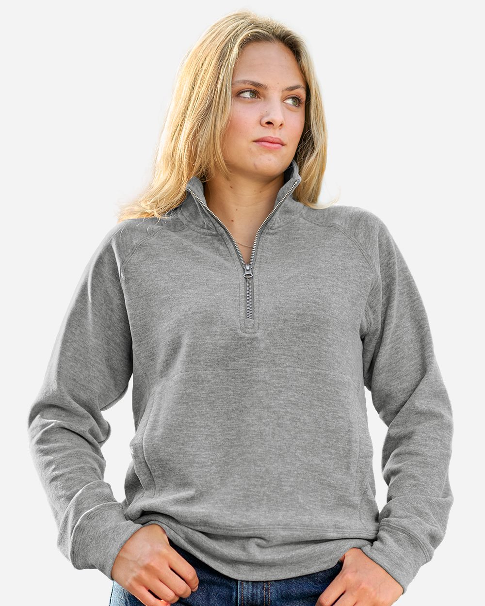 Women's Electric Fleece Quarter-Zip Sweatshirt - 8743 13
