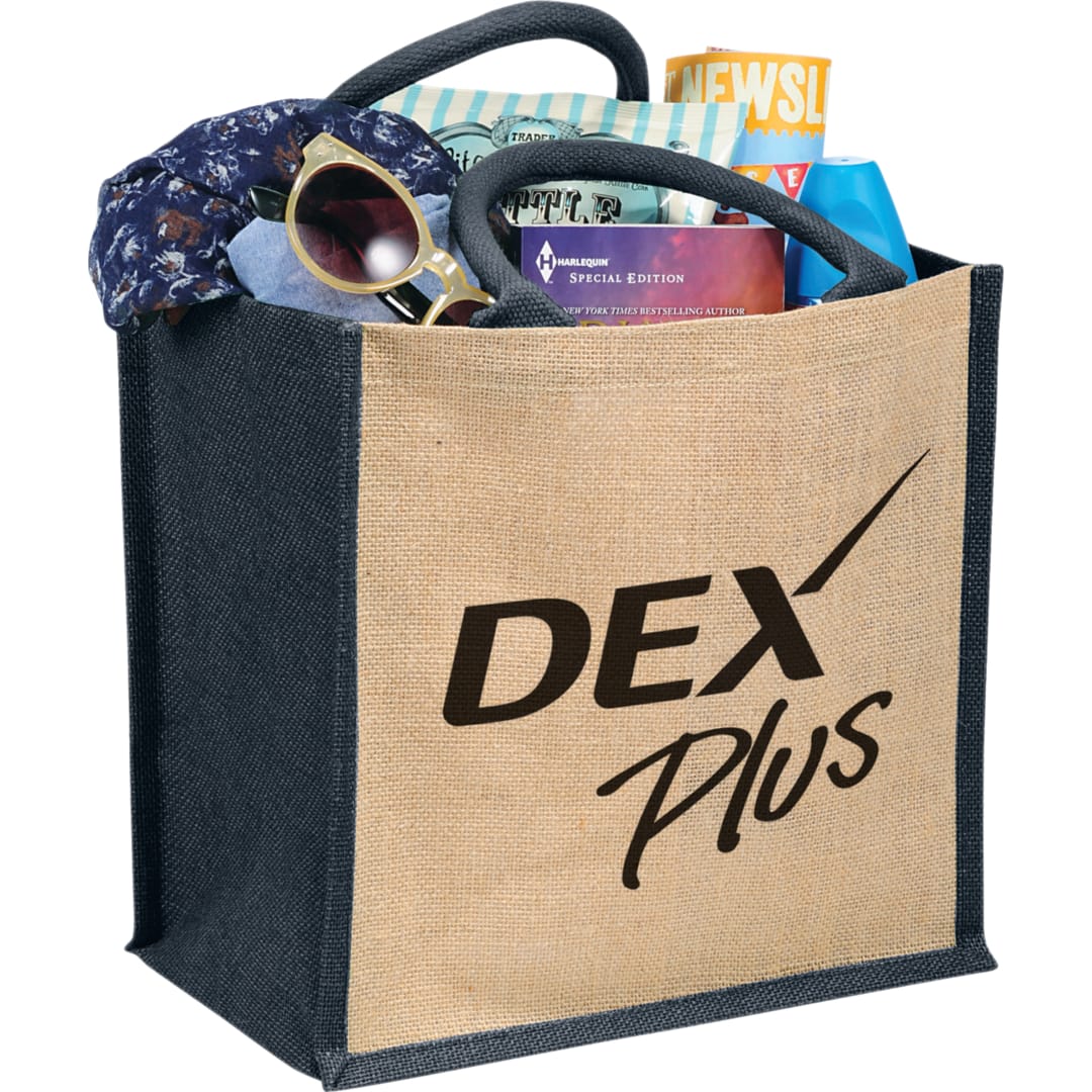 Medium Jute Gift Tote, custom tote bag with logo imprint 22