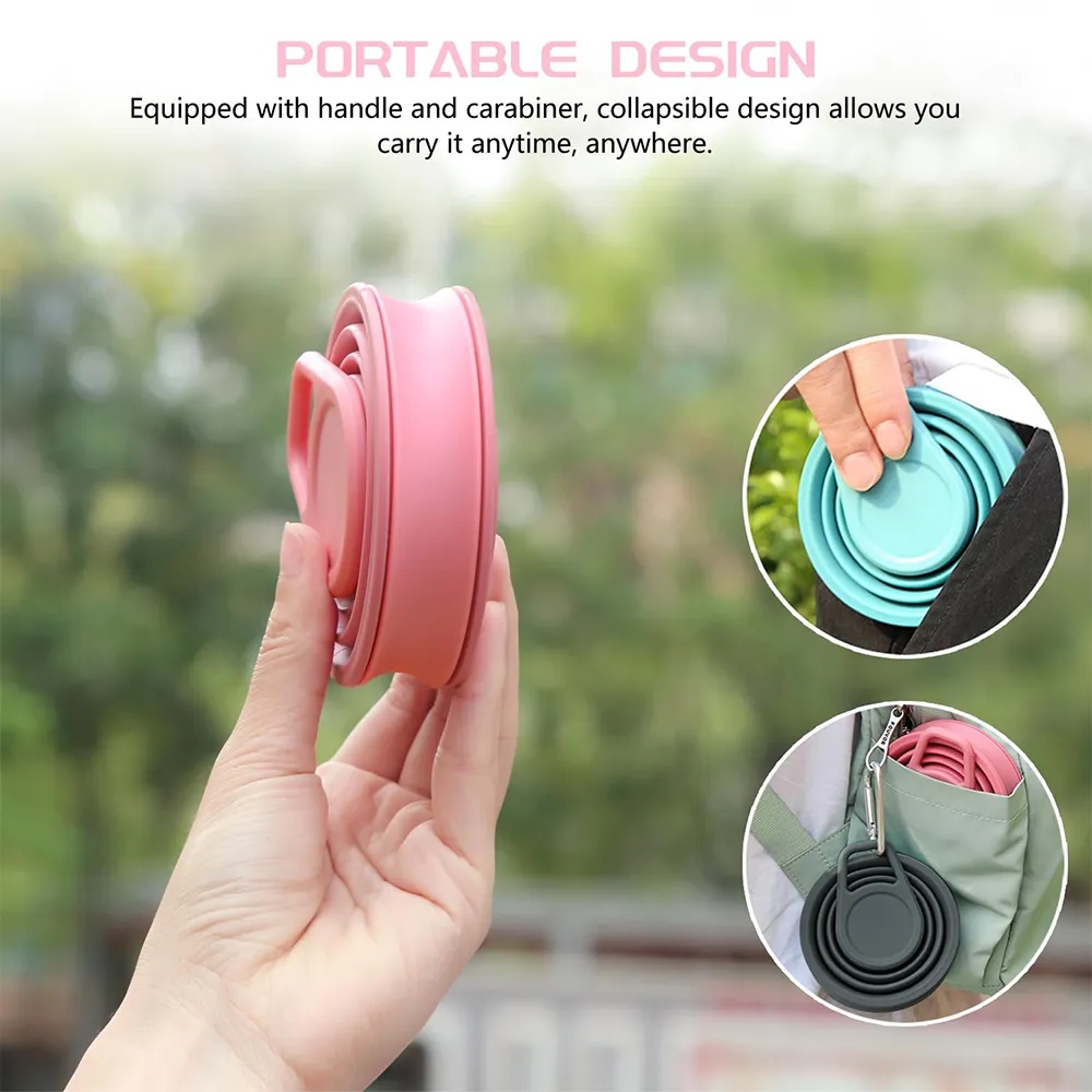 17 oz Collapsible Silicone Water Bottle 6