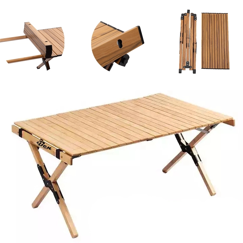 Wood Outdoor Picnic Camping Portable Folding Tables 3