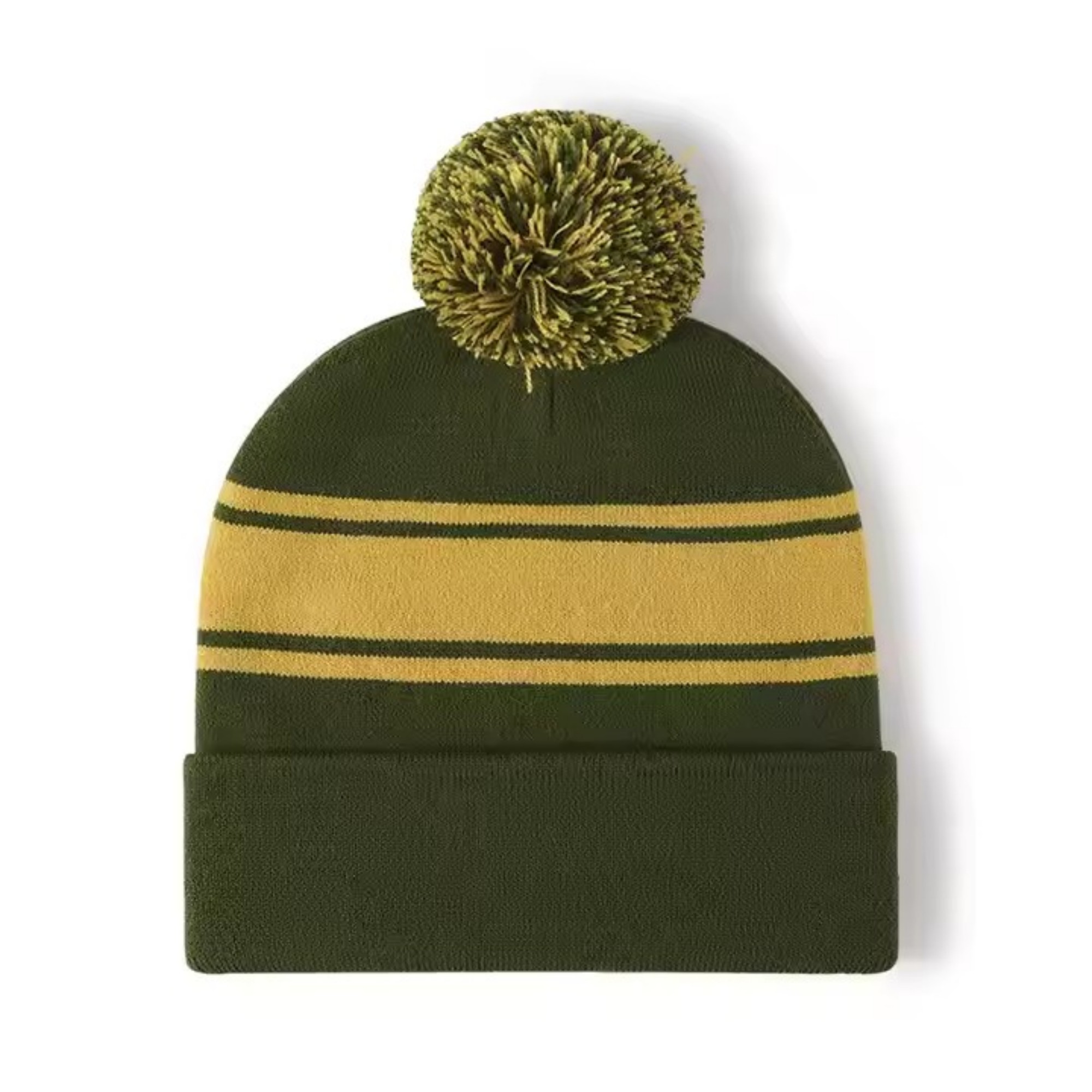 Unisex Stripe Pom Pom Beanie 4