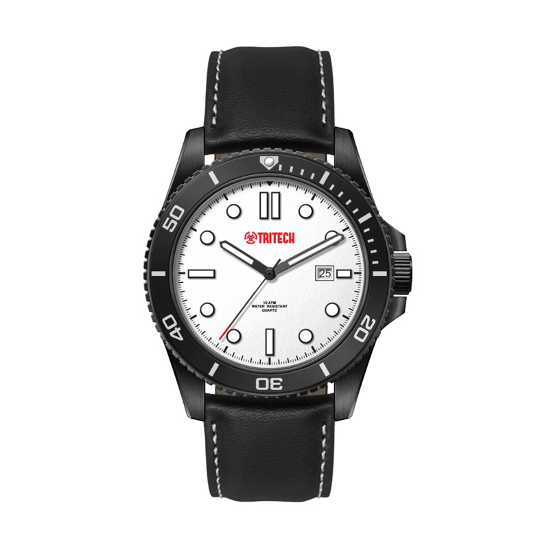 42.5MM SS, SILVER CASE, BK BEZEL,  3-HAND MVT, DTE