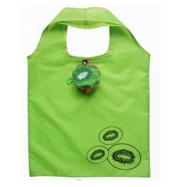 Kiwi Fruit Shape Foldable Shopping Bag, custom tote bag with logo imprint 2