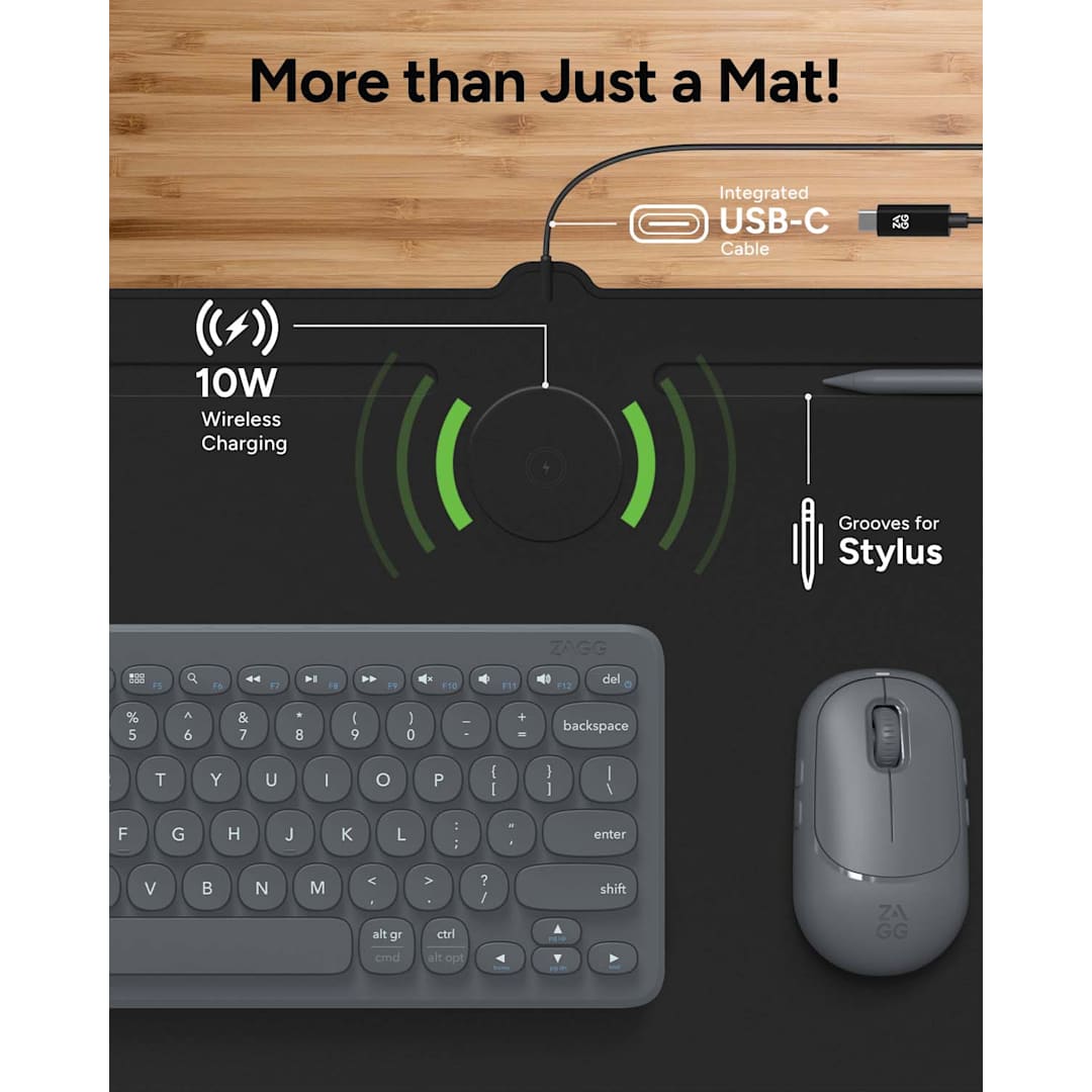 Zagg Desk Mat with Wireless Charging 89