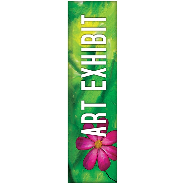 3' x 12' Custom Single Reverse Square Feather Flag 2