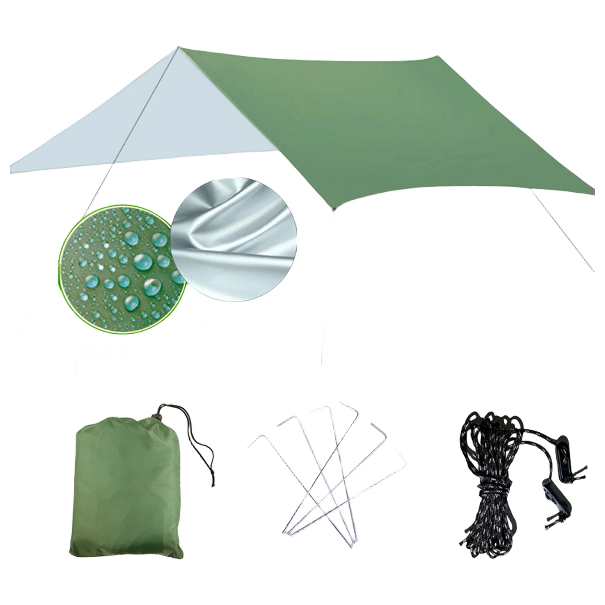 Polyester Camping Tarp MOQ 10PCS 11