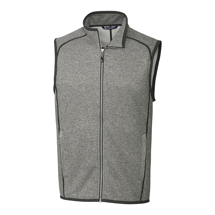 Cutter & Buck Mainsail Sweater-Knit Mens Full Zip Vest 12