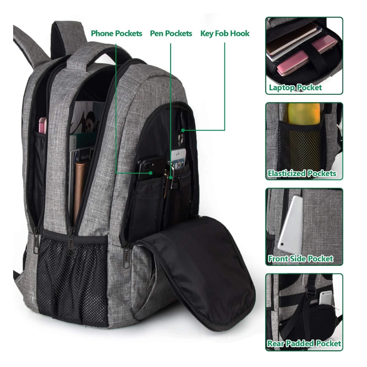 Padded Laptop Bag With Charging Port 3