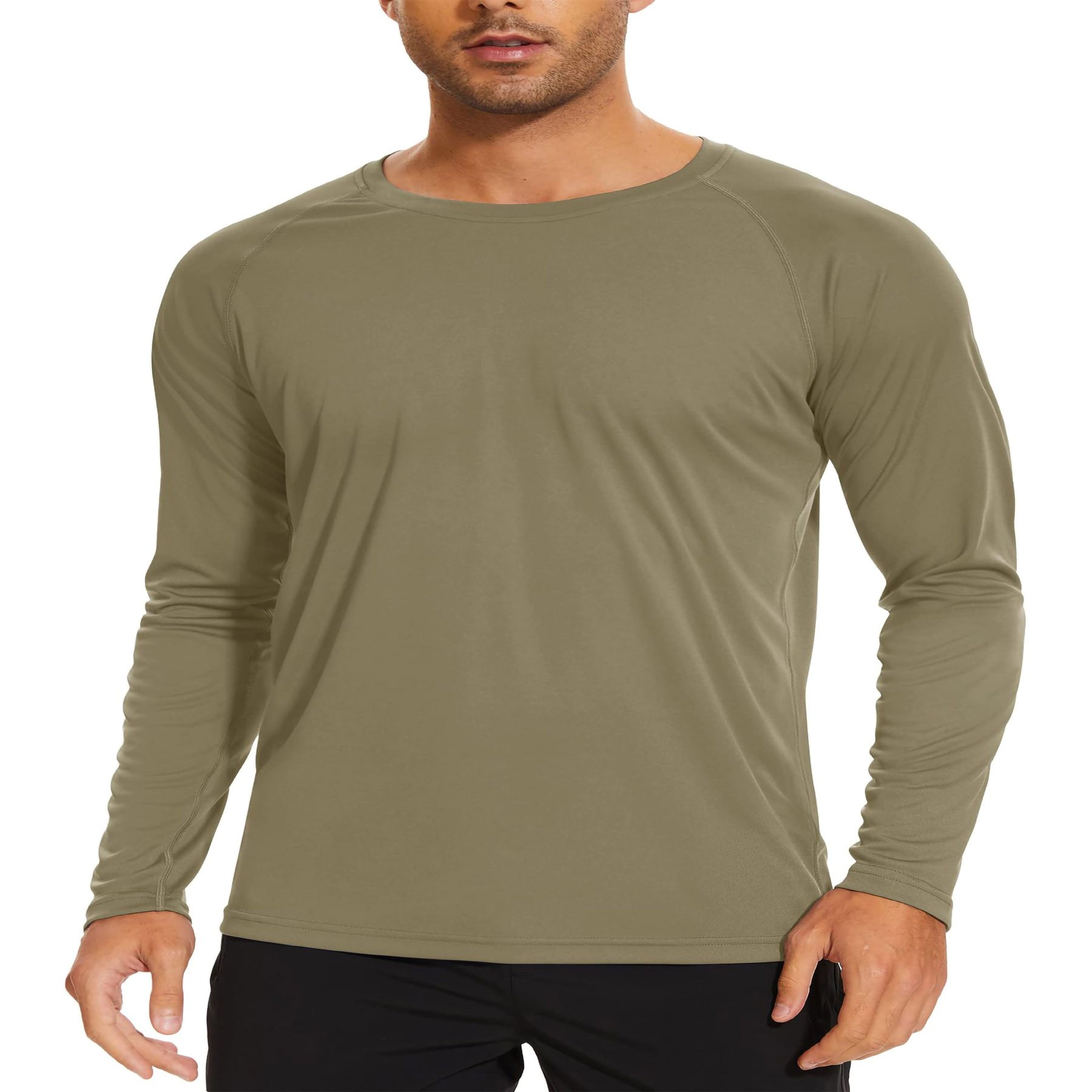 Men's Long Sleeve Ice Silk T-Shirt 16