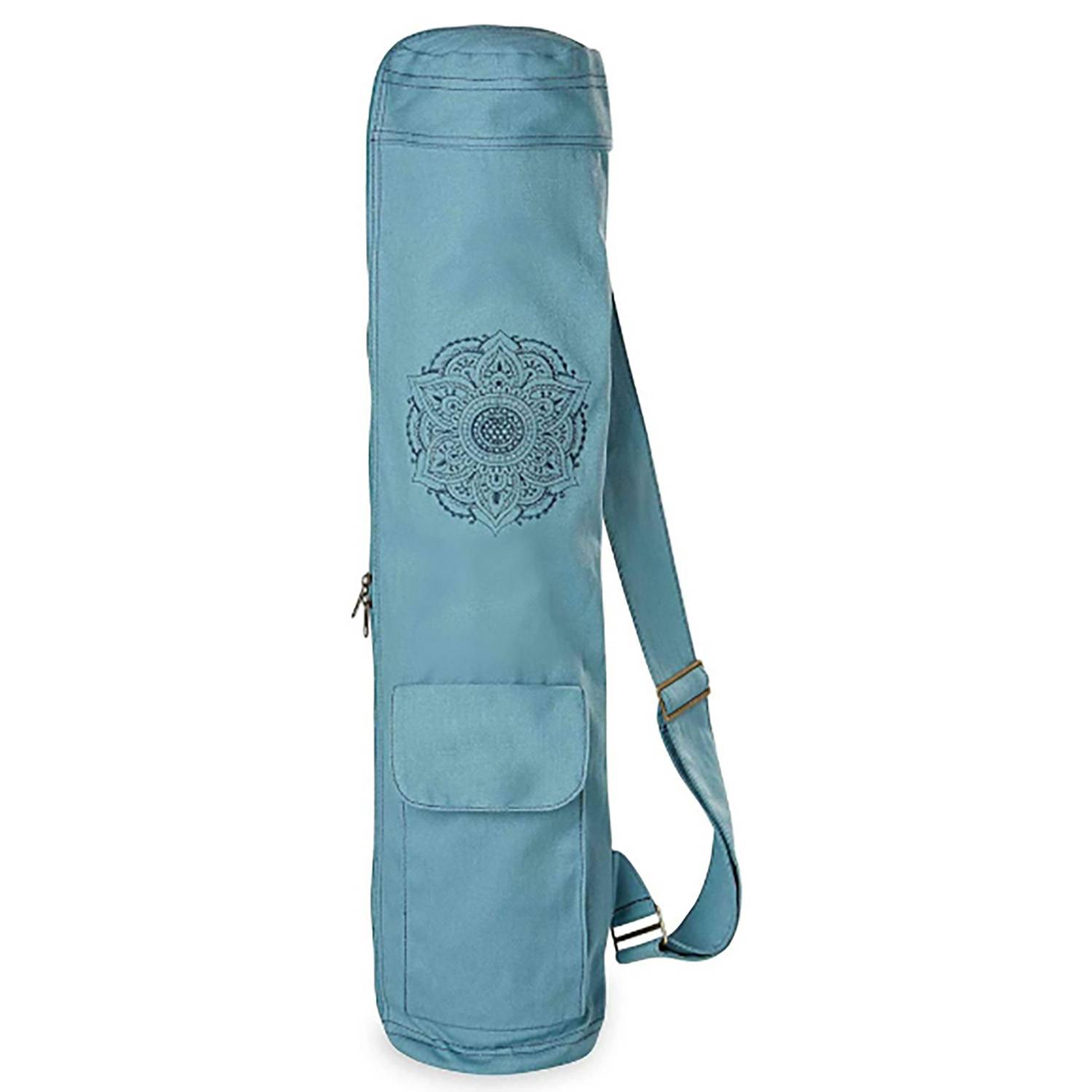 Zipper Canvas Yoga Mat Bag w/ Adjustable Strap 5