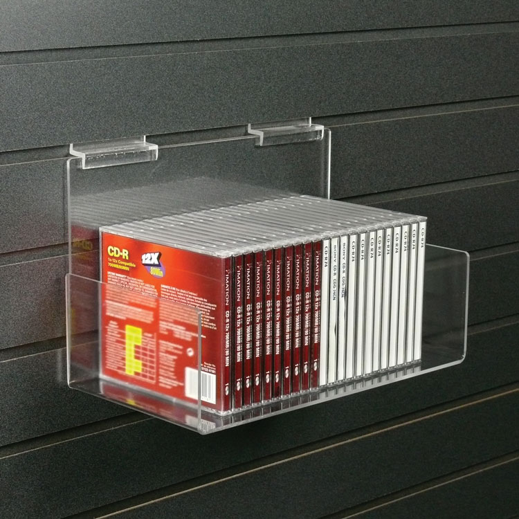Clear Acrylic Shelf with Sides 10w x 4h x 6d