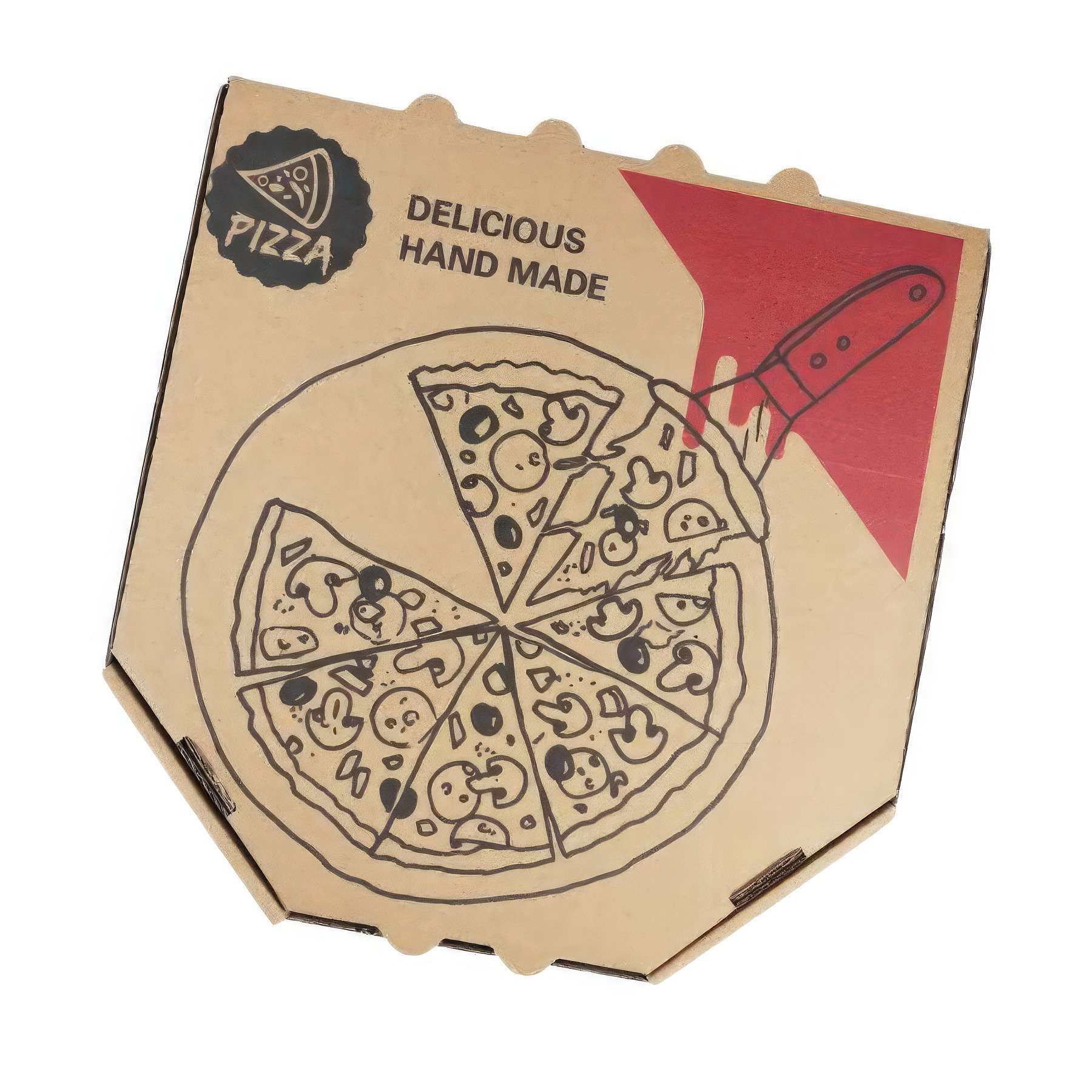 Custom Hexagon Pizza Box 3