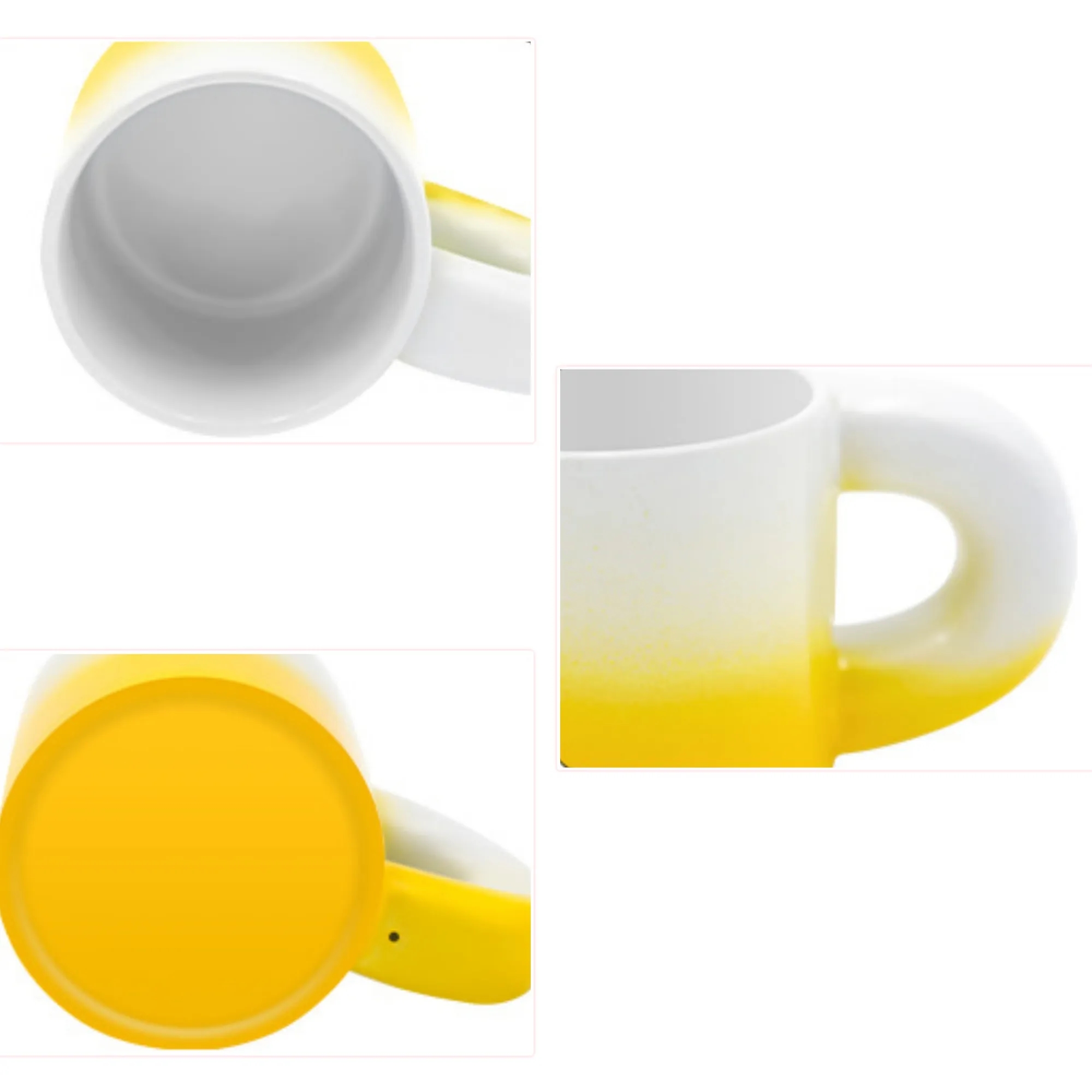 Ombre Color Fat Cup Ceramic Coffee Mug 3