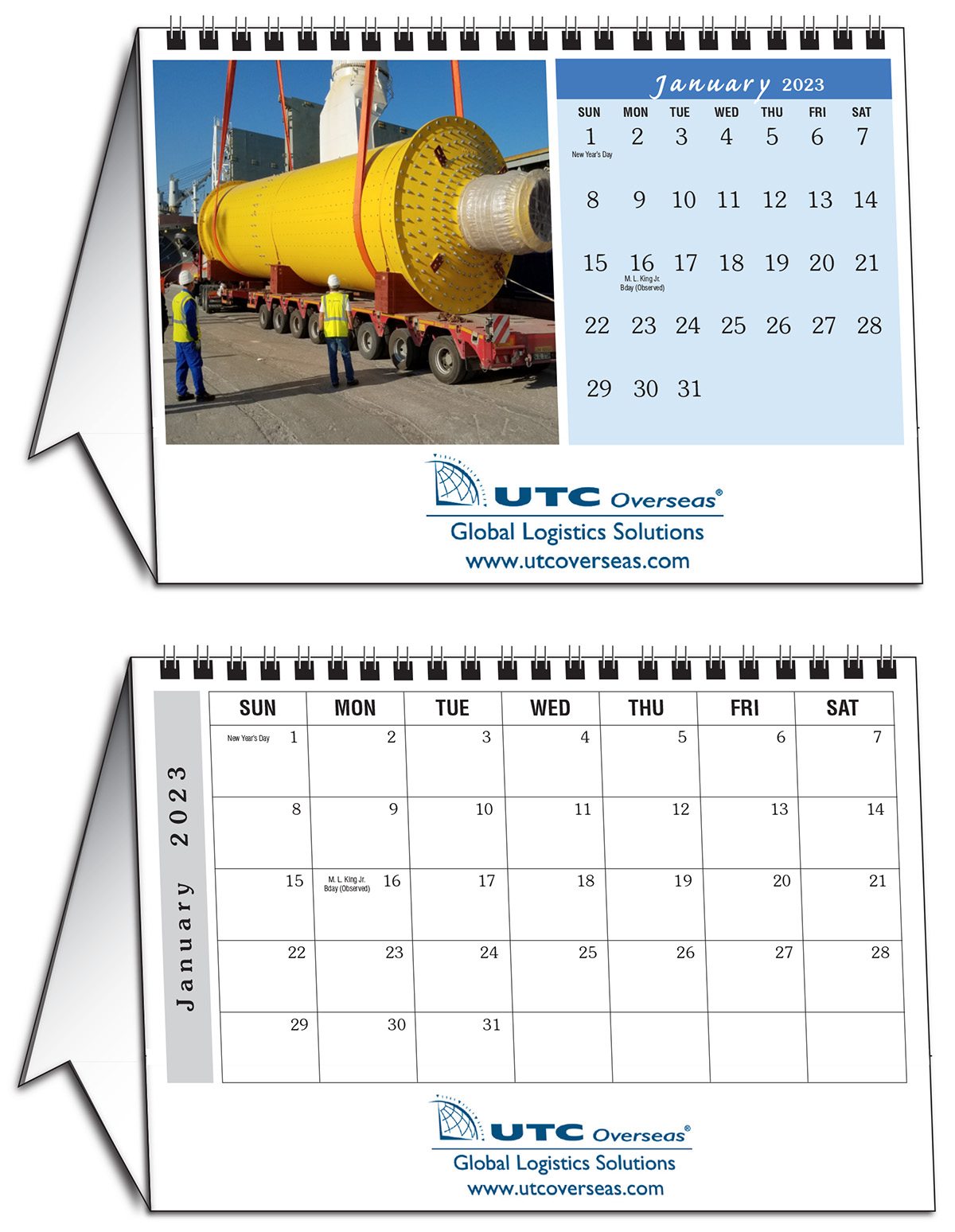 Full Color Desk Tent Calendar