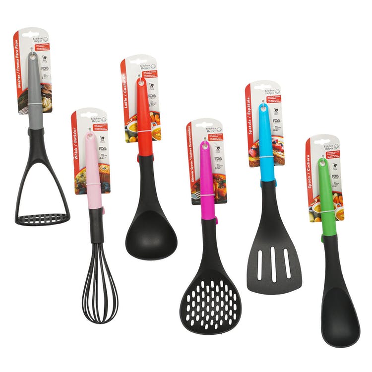 Kitchen Utensils Assortment - Plastic Two Tone 2