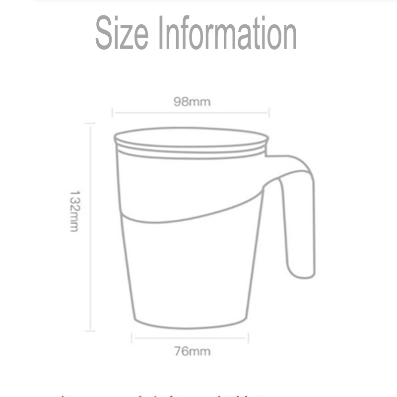 470ML Simple Modern Travel Insulated Mug w/Handle and Lid 3