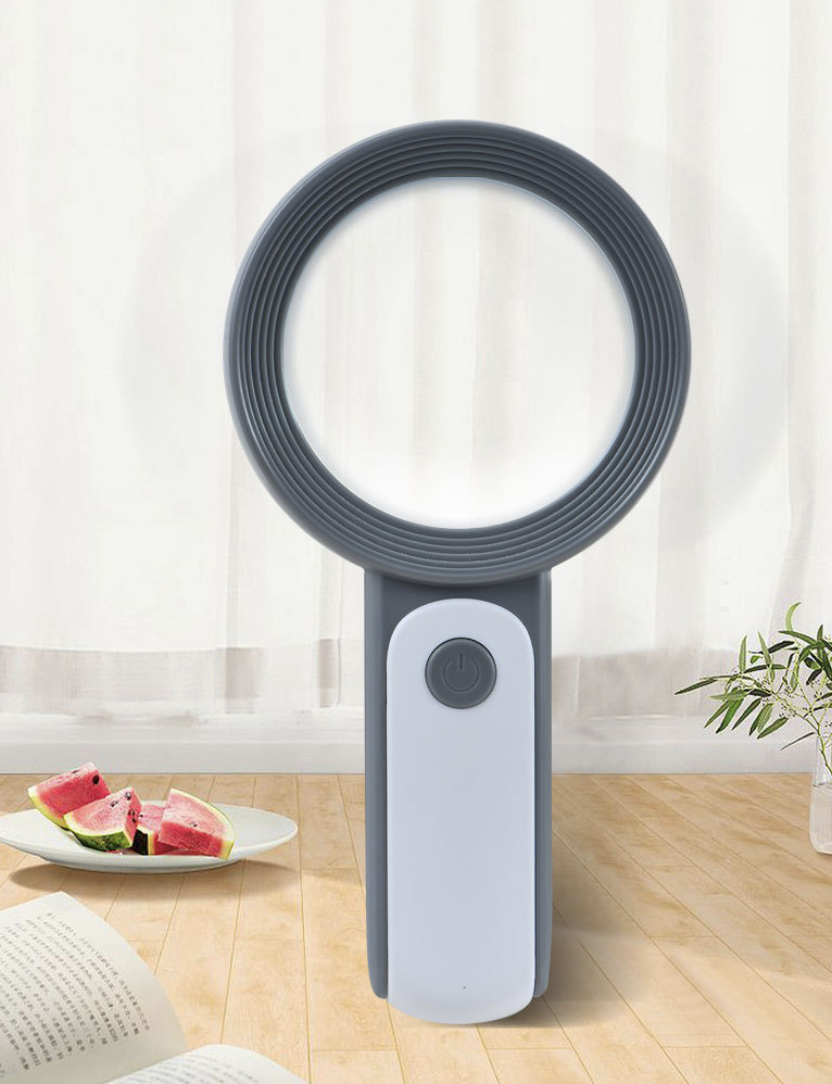 30X Handheld Magnifying Glass with 18LED Cold and Warm Light 3