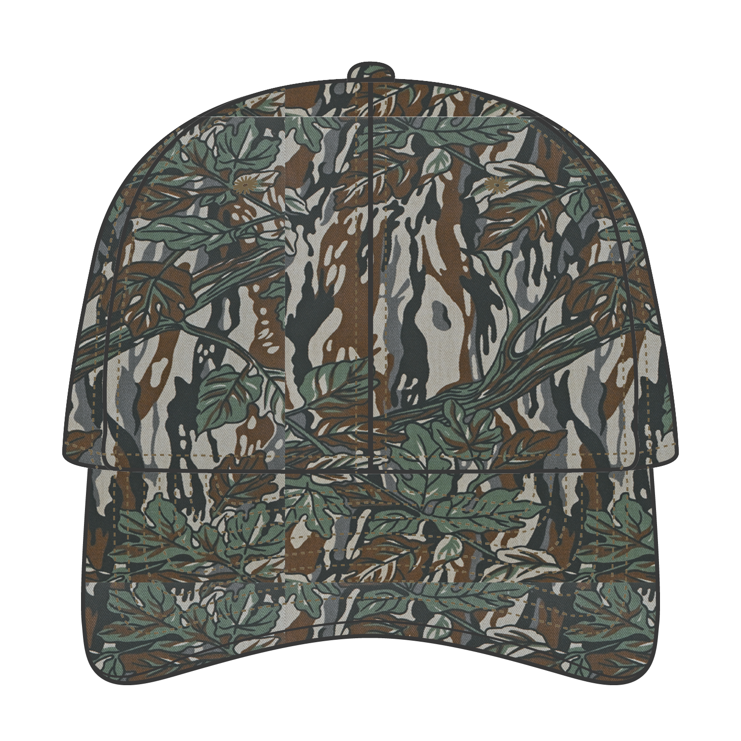 OTTO CAP "OTTO FLEX" Camouflage 6 Panel Low Profile Baseball Cap 7
