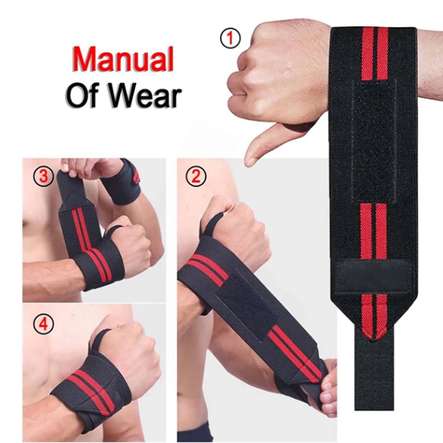 Custom Adjustable Wrist Stripe Pattern Support Straps 5