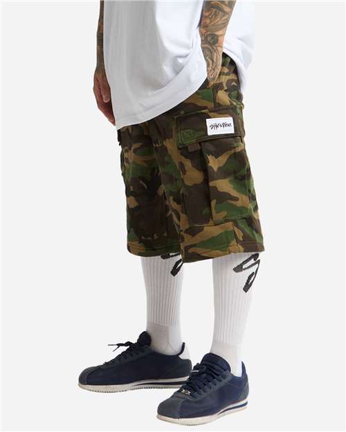 Unisex Fleece Cargo Shorts - SHFCS 3